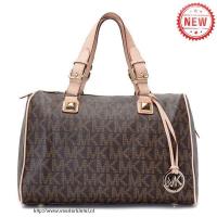 michael kors grayson logo groot bruin boekentassen Allure Kopen bocuj359